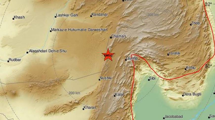В Пакистане произошло землетрясение магнитудой 4,7