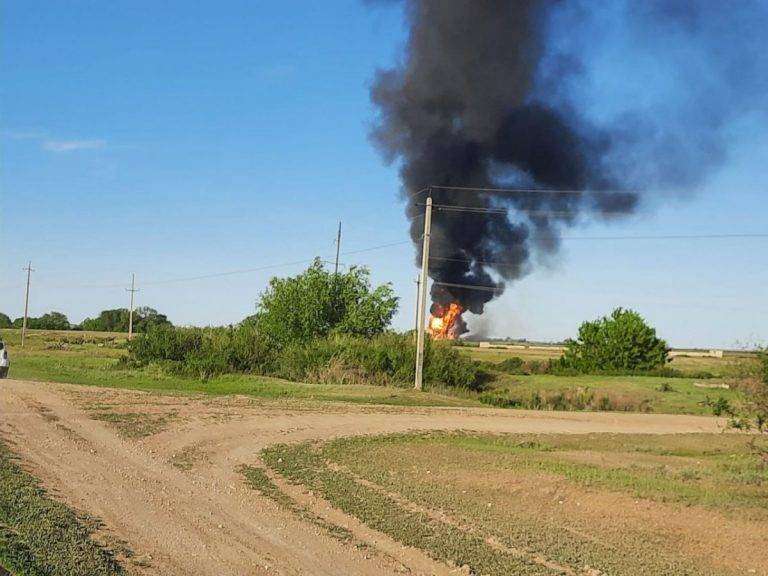 В Саратовской области устранили возгорание на магистральном трубопроводе