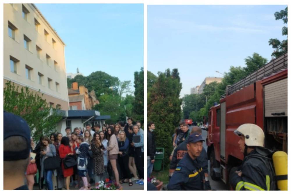Началась срочная эвакуация: пожар разгорелся в студенческом общежитии Одессы, кадры ЧП