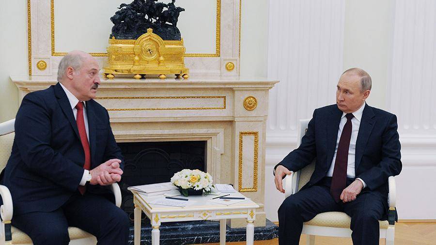 Переговоры Путина и Лукашенко продолжаются больше трех часов