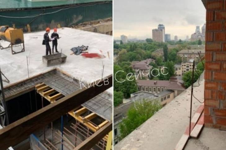 На стройке в Киеве парень упал с 13-го этажа