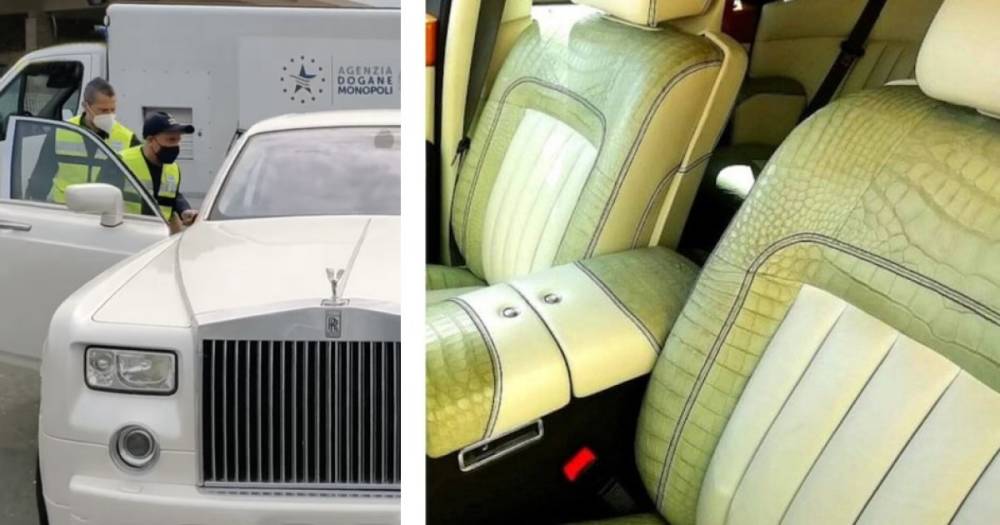 Rolls-Royce с салоном из кожи крокодила конфискован итальянской таможней (видео)