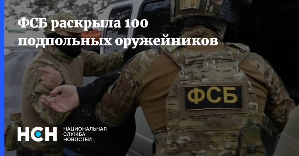 ФСБ раскрыла 100 подпольных оружейников
