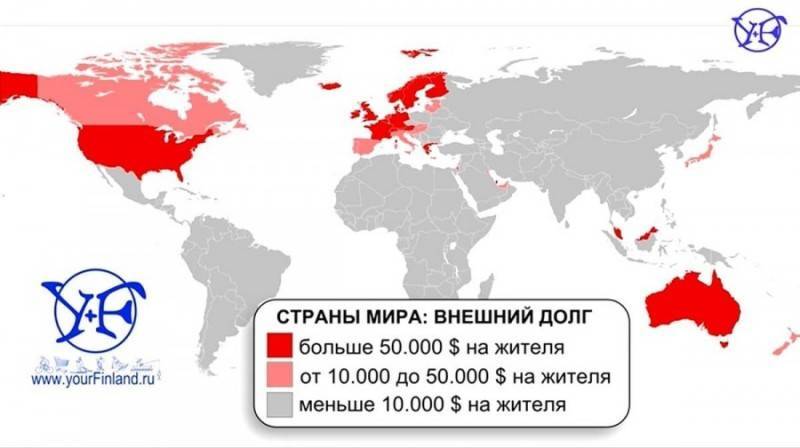 Долги капстран, рекордные резервы России и неподдельный рубль