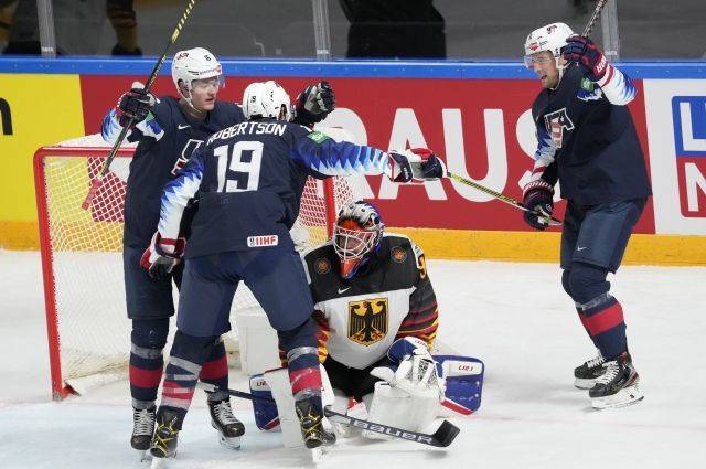 Сборная США вышла в плей-офф ЧМ по хоккею, выиграв матч с Германией