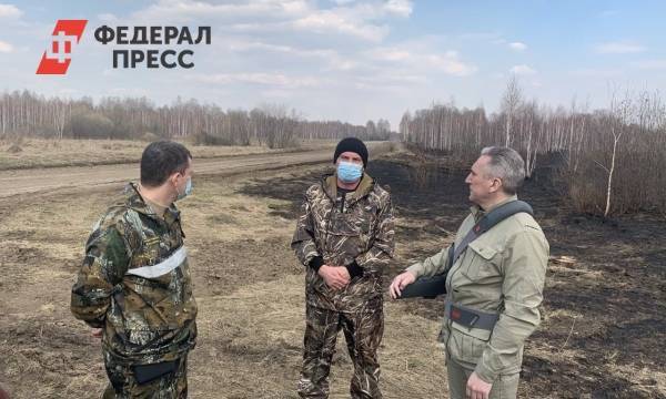 Александр Моор проинспектировал тушение пожаров в Тюменской области