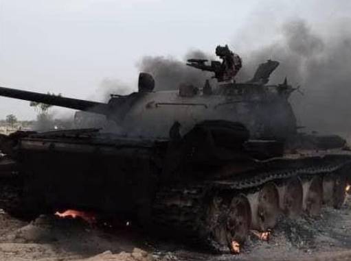 В Африке уничтожен российский танк с экипажем