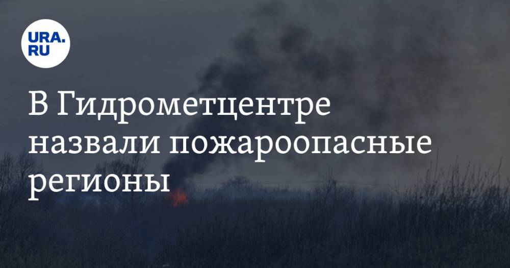 В Гидрометцентре назвали пожароопасные регионы. В списке — Урал
