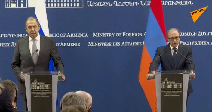 Пресс-конференция глав МИД Армении и России Ара Айвазяна и Сергея Лаврова