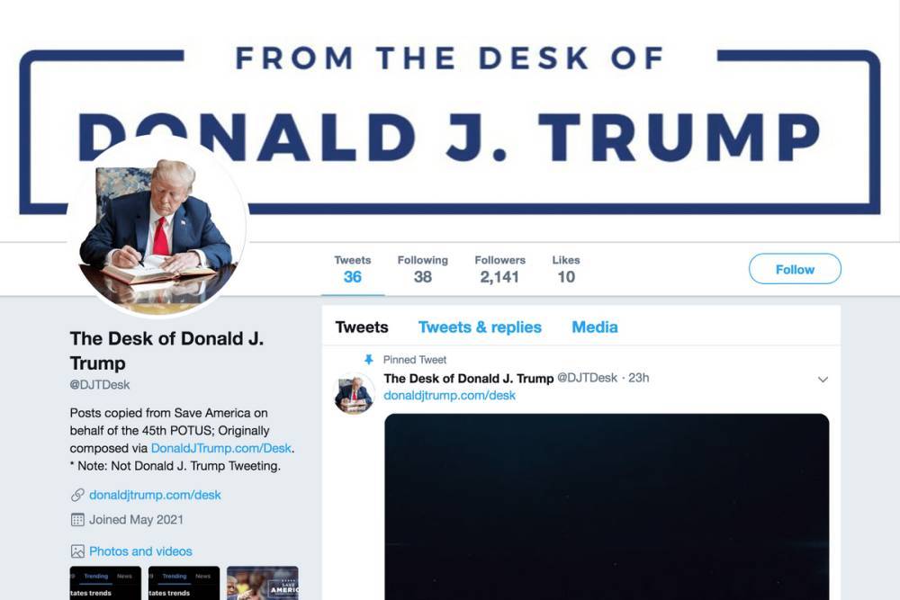 Twitter забанил аккаунты, созданные для публикации заявлений Трампа