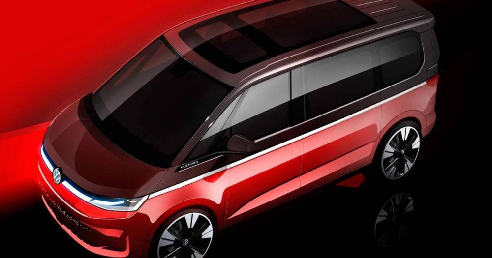 Volkswagen рассекретил очередные изображения нового Multivan