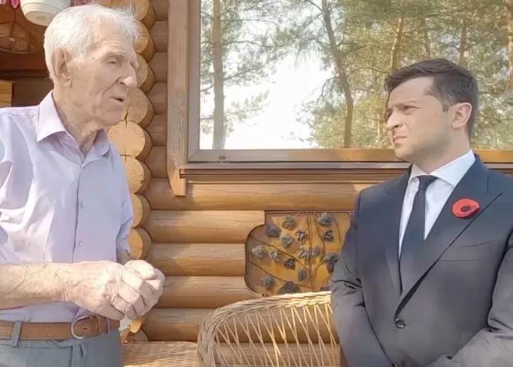 Зеленский на Луганщине встретился с ветераном Второй мировой войны