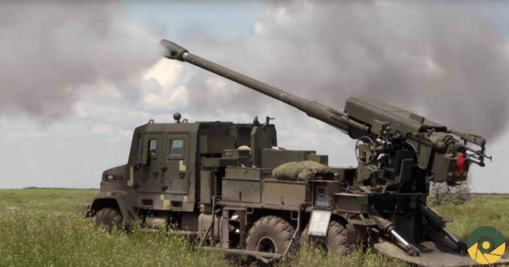 Военные показали видео успешных испытаний украинской САУ "Богдана"