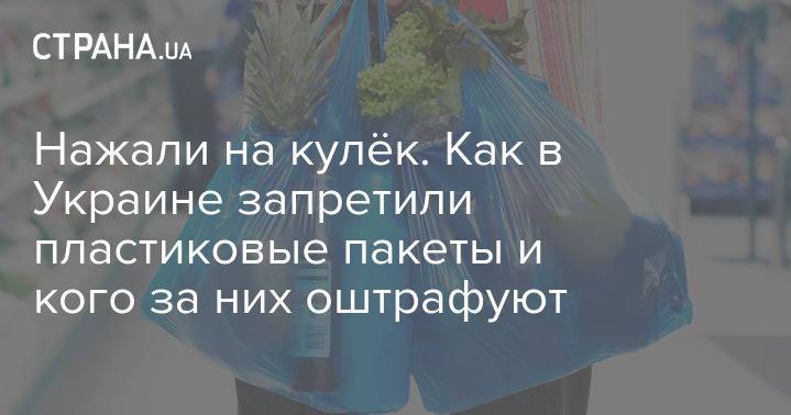 Нажали на кулёк. Как в Украине запретили пластиковые пакеты и кого за них оштрафуют