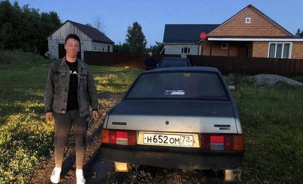 В Тюменской области задержали пьяного подростка, который катался на машине брата