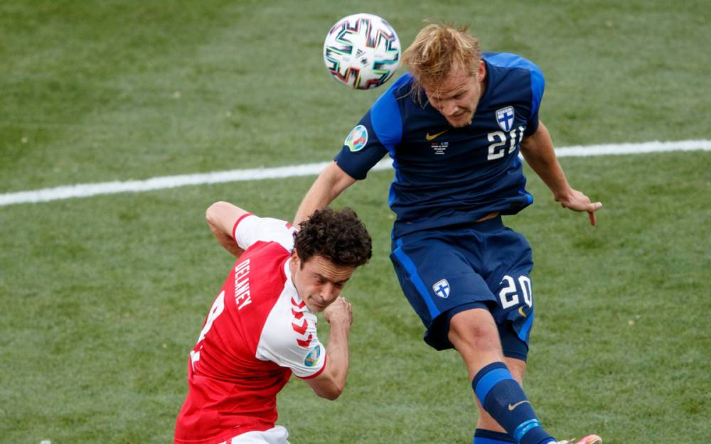 Финляндия победила Данию в матче ЧЕ-2020 по футболу