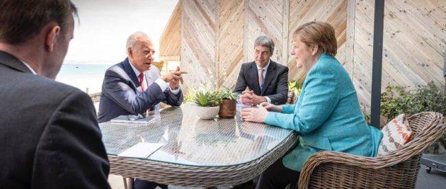 Байден и Меркель лично обсудили Украину и «Северный поток-2» на саммите G7