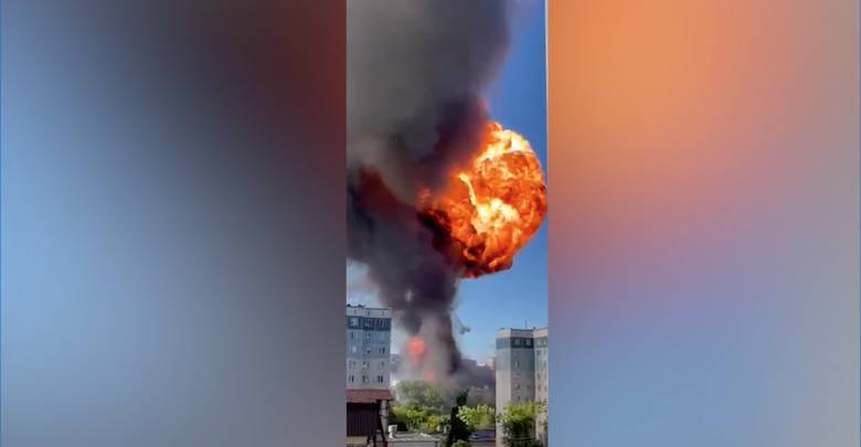 В Новосибирске заправка взлетела на воздух, шесть человек пострадали