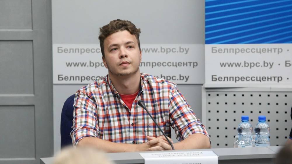 МИД Беларуси провёл пресс-конференцию с участием арестованного Протасевича