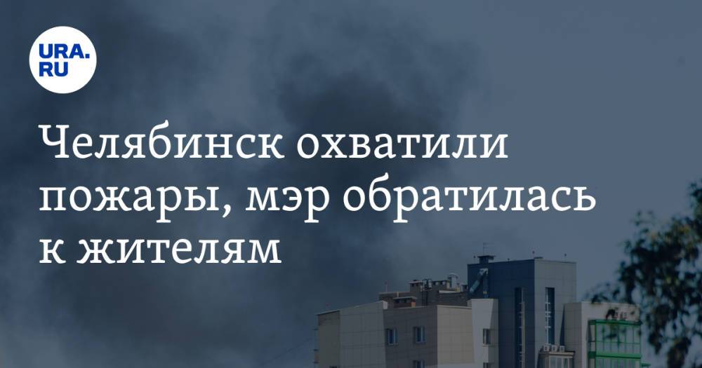 Челябинск охватили пожары, мэр обратилась к жителям