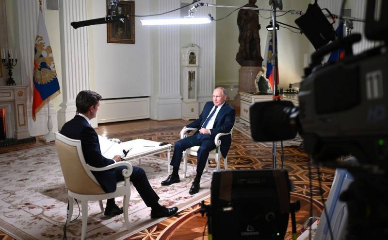 Путин не сдержался в ходе интервью журналисту из США: «Вы пытаетесь заткнуть мне рот»