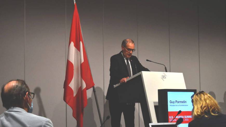 Президент Швейцарии Ги Пармелен: Общение двух великих держав отвечает интересам всего мира