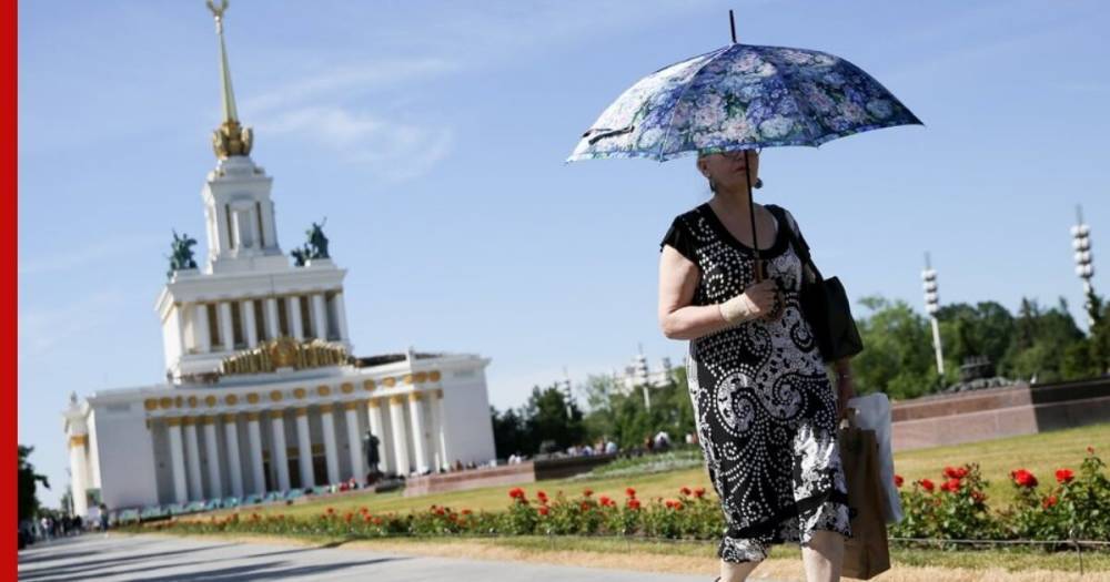 В Москве 16 июня ожидаются кратковременные дожди и жара