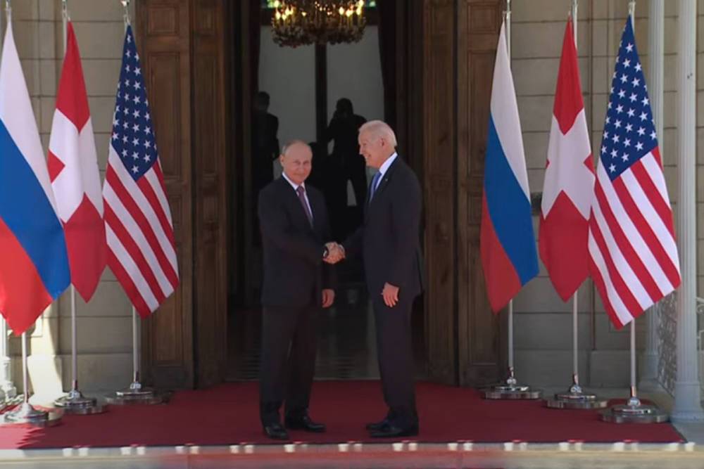 Путин и Байден встретились в Женеве и пожали руки