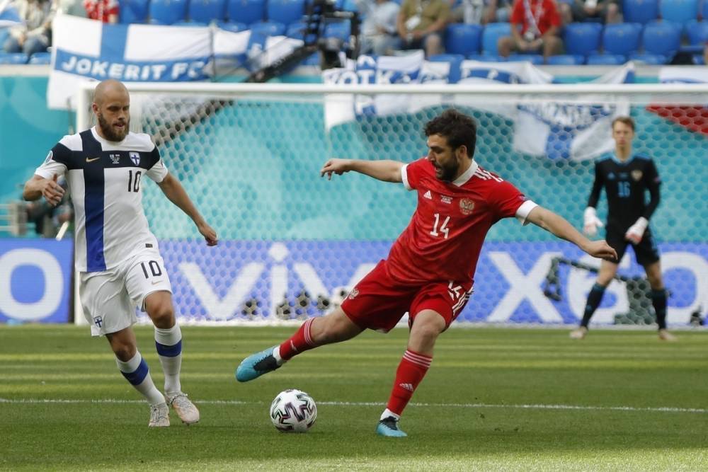 Первый гол сборной России на Евро-2020: Миранчук забил финнам