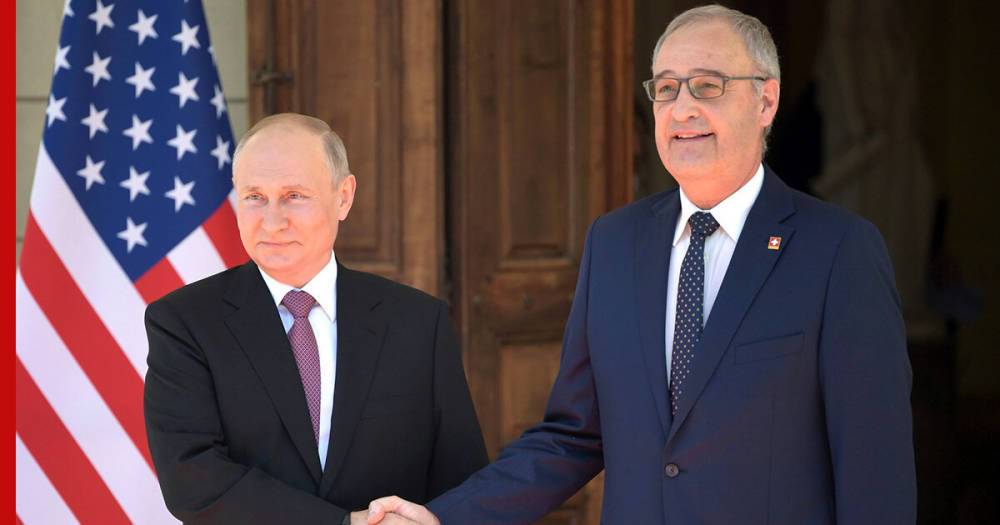 Путин встретился с президентом Швейцарии Пармеленом