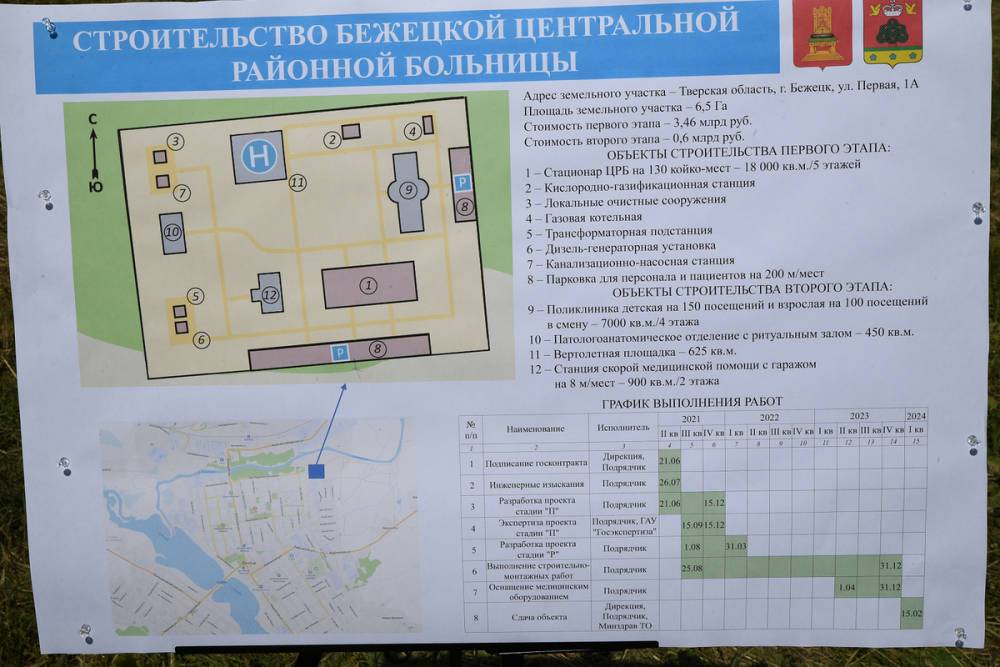 В Тверской области построят пятиэтажное здание ЦРБ и две поликлиники