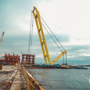 В ближайшие дни «Захарий» снова приступит к работе на запорожских мостах. Видео