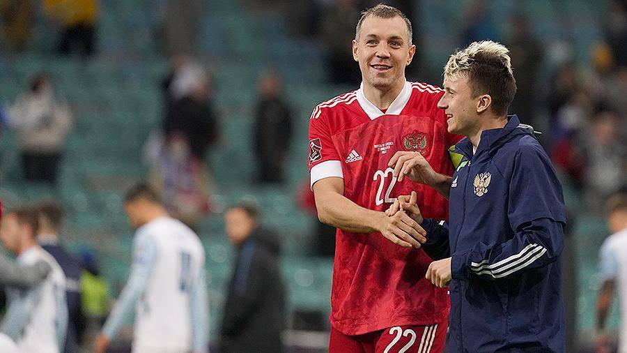 Дзюба и Головин вошли в состав сборной России на Евро-2020