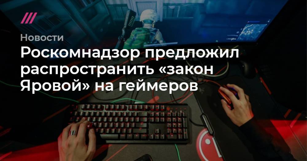 Роскомнадзор предложил распространить «закон Яровой» на геймеров