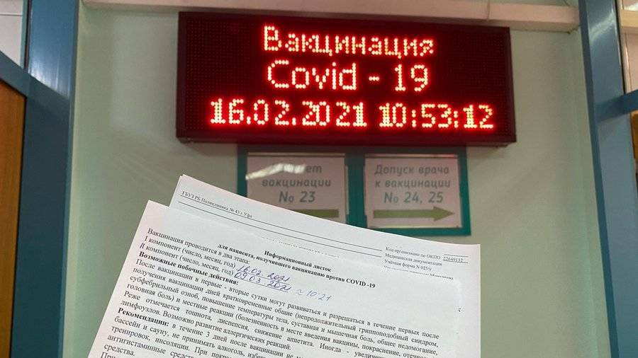 В Башкирии вакцинация от COVID-19 выросла на 28% после ужесточения антиковидных правил