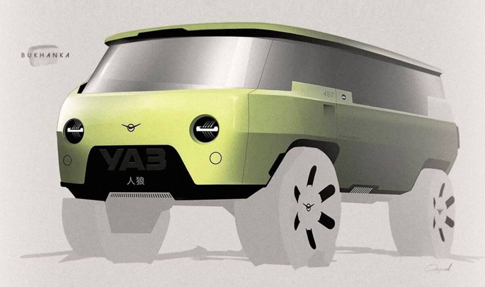 Автозавод УАЗ представил проект дизайна новой УАЗ «Буханка»
