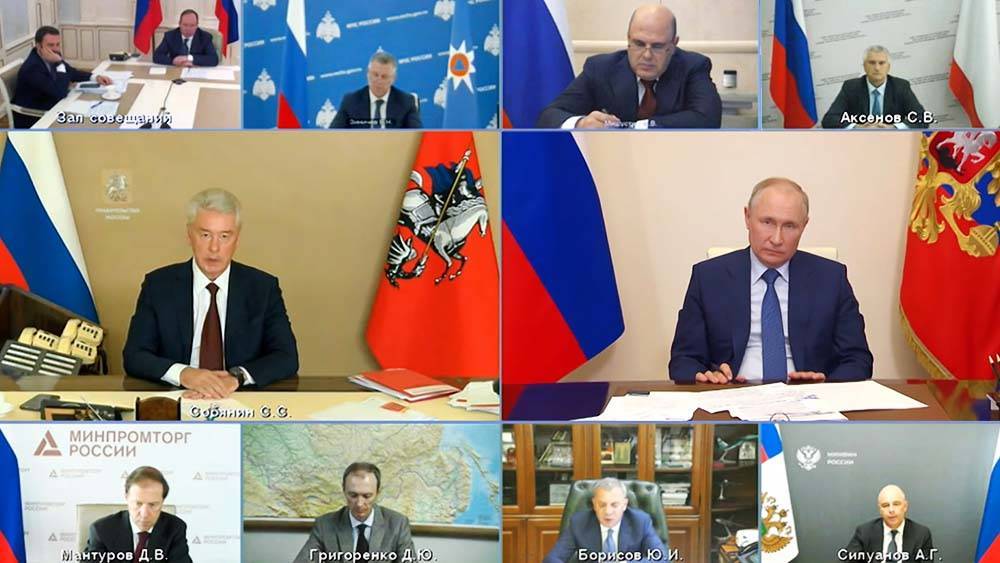 Собянин рассказал Путину о ходе вакцинации в Москве