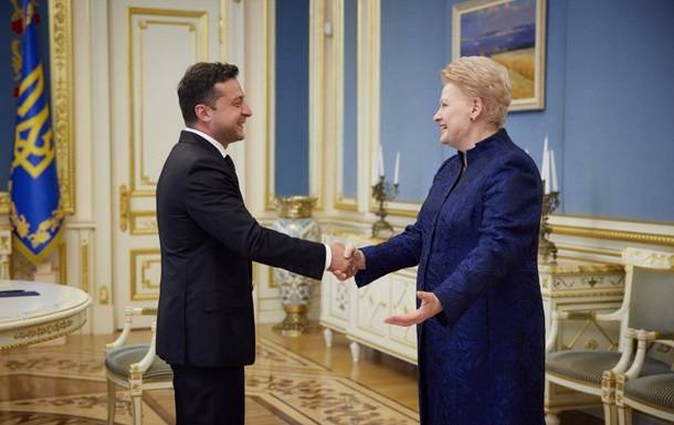 Зеленский встретился с экс-президентом Литвы Далей Грибаускайте
