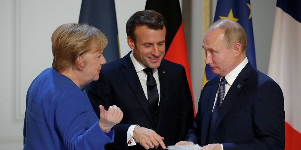 FT: Меркель и Макрон захотели видеть Путина на саммите ЕС