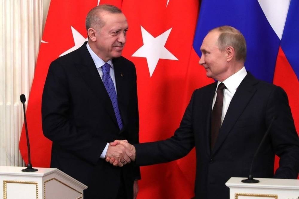 Эрдоган поблагодарил Путина за открытие Турции для россиян