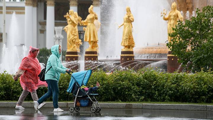 Синоптик сообщила о грозах и ливнях в Москве и области на выходных