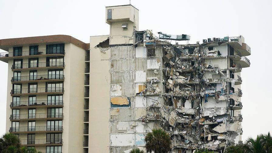 Почти 100 человек пропали после обрушения многоэтажного дома в Майами