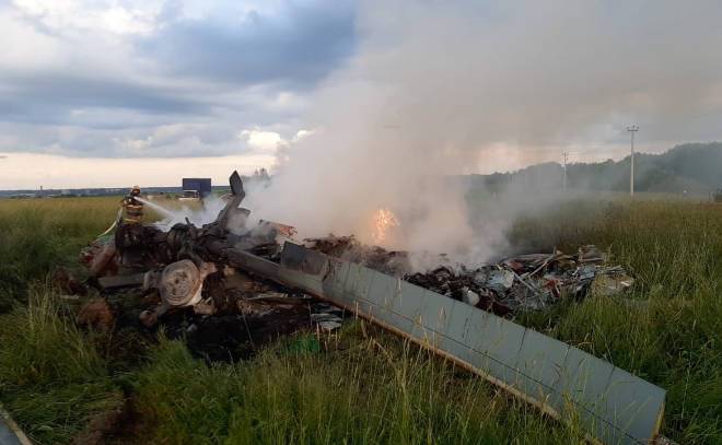 Стала известна предварительная причина падения Ми-8 в Гатчинском районе