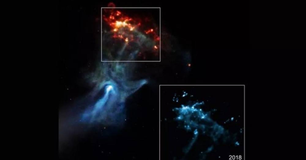 Астрономы обнаружили гигантскую “руку”, которая тянется на 150 световых лет сквозь космос