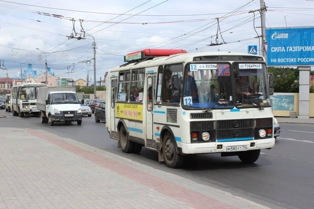 На выходных изменится схема движения маршруток в Октябрьском районе Томска