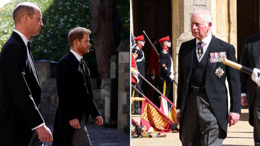 Принцы Гарри и Уильям поругались на похоронах принца Филиппа