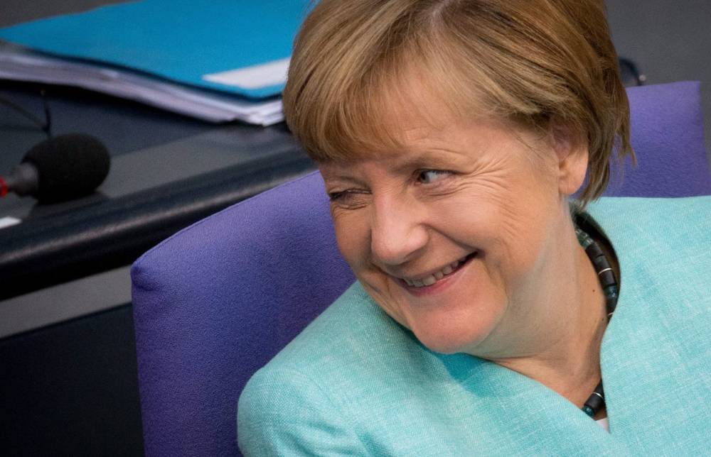 Меркель отмахнулась от вопроса о Европе, но с удовольствием...