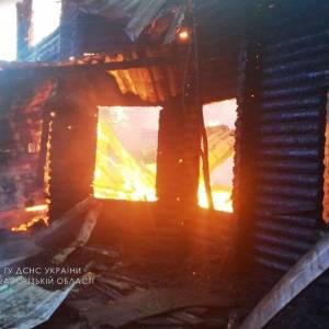В Запорожье сгорел заброшенный дом: площадь пожара составила 300 квадратов. Фото
