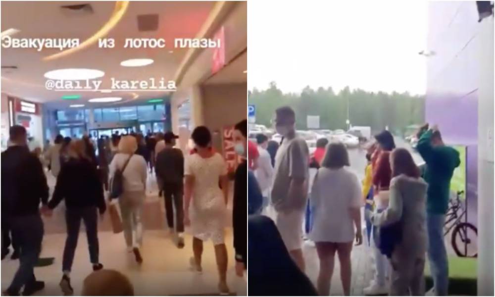 Из крупного торгового центра в Петрозаводске эвакуировали посетителей