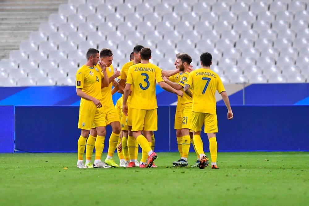 Опубликован стартовый состав сборной Украины на матч с Северной Ирландией